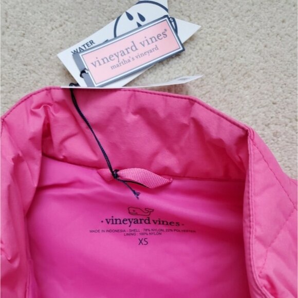 NWT Vineyard Vines Quilted Mountain Weekend Vest in Fuschia Pink szXS - Picture 15 of 16